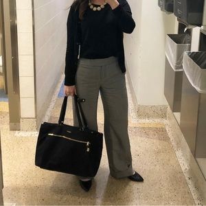 EUC houndstooth wide leg trousers